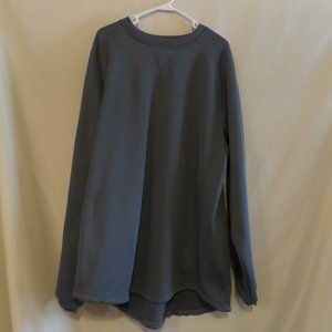 Adidas Men’s Slate Gray Long Sleeve Polyester Pull Over Top – Size 2XL